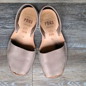 Pons Avarca Leather Sandals sz 10
